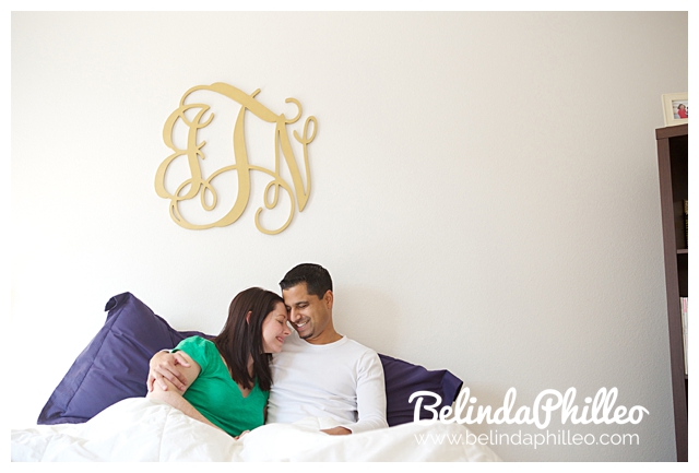 cozy day in engagement photos