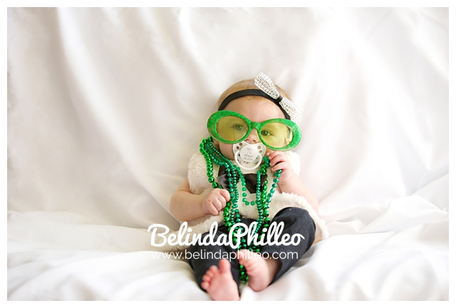Baby dressed up like Elton John