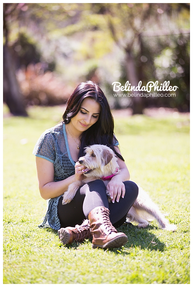 woman and her wheaten terrier