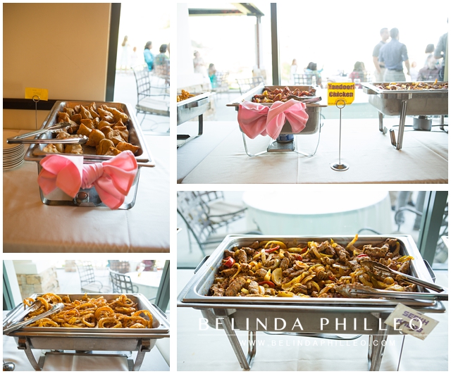 Indian food served at rehearsal dinner
