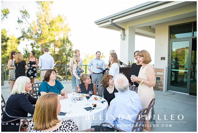 guest's chat at the rehearsal dinner
