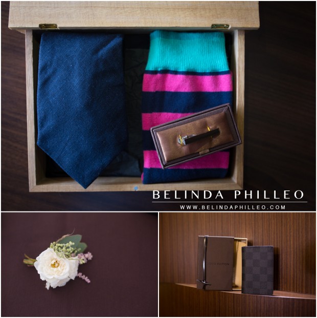 Groom's accessories | Anaheim Marriott Hotel