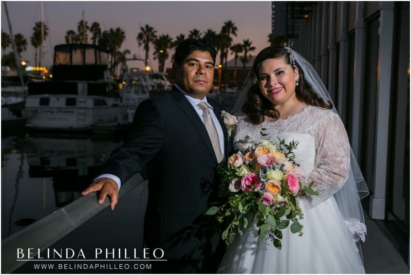 vintage romance wedding at the Portofino Hotel & Marina in Redondo Beach, CA