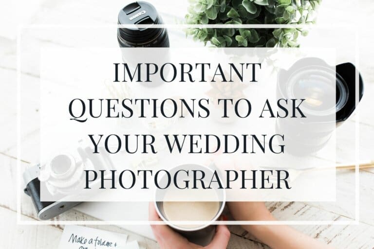 Important Questions to Ask Your Wedding Photographer