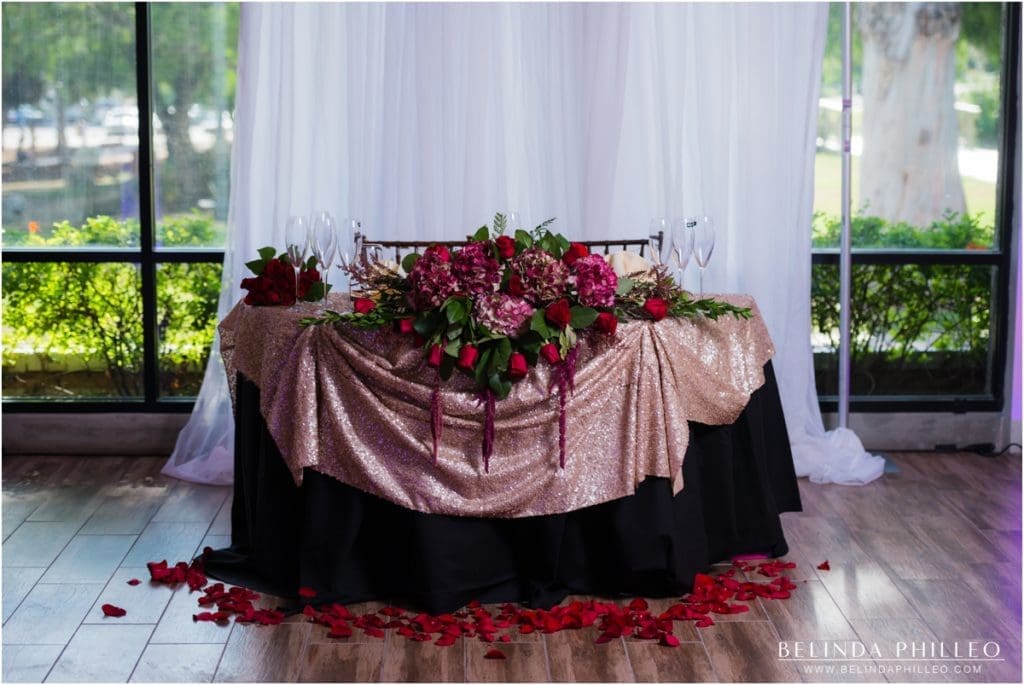 Casa De Lago Events Reception Head table