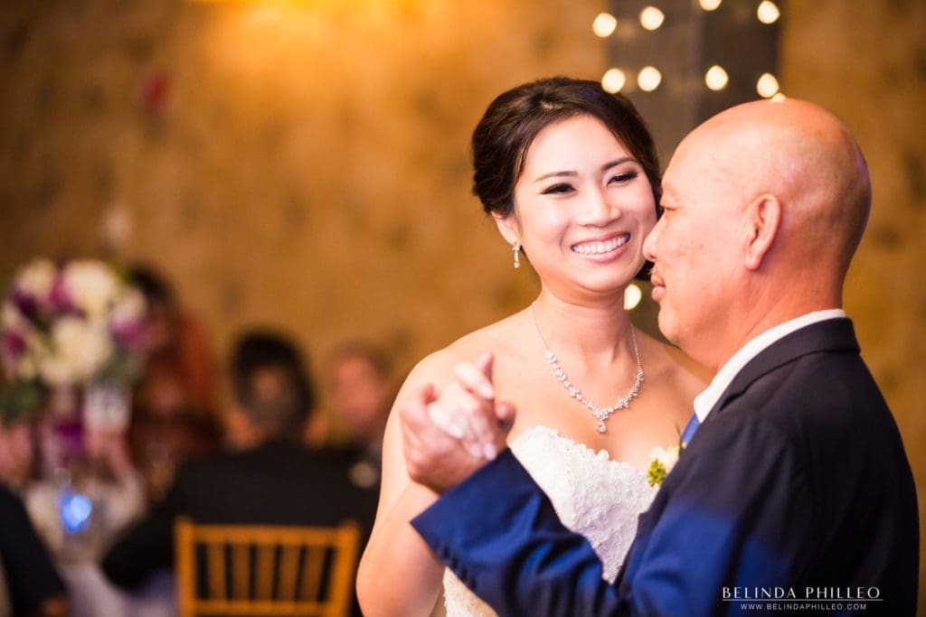 Bride shares a dance with her father at Redondo Beach Historic Library Wedding