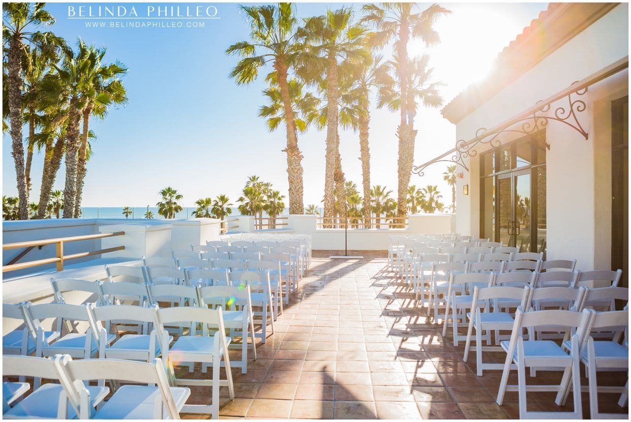 Rooftop Ceremony at Hilton Waterfront Resort in Huntington Beach, CA
