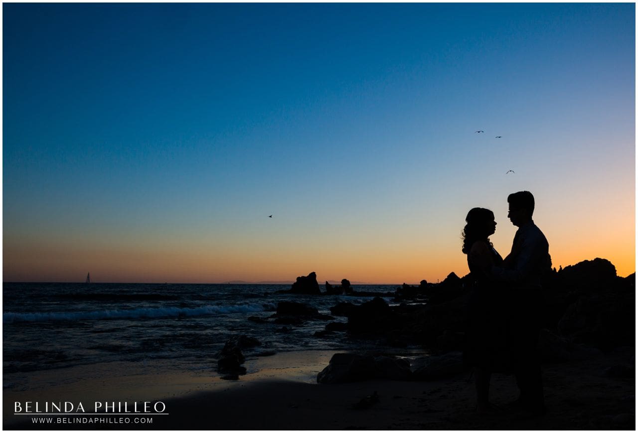 Newport Beach engagement photos at sunset