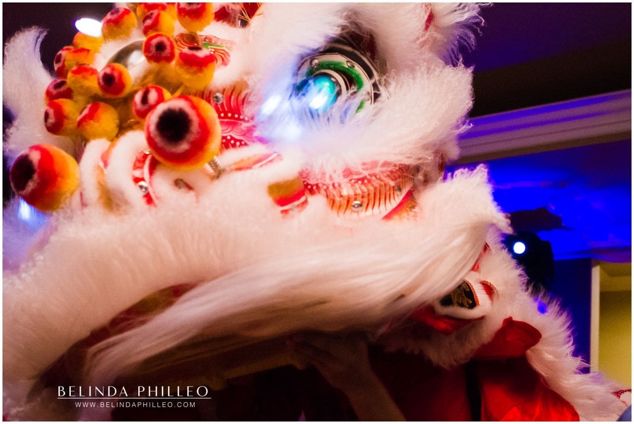 Lion Dance at Friendly Hills Country Club Wedding. Photo by Belinda Philleo