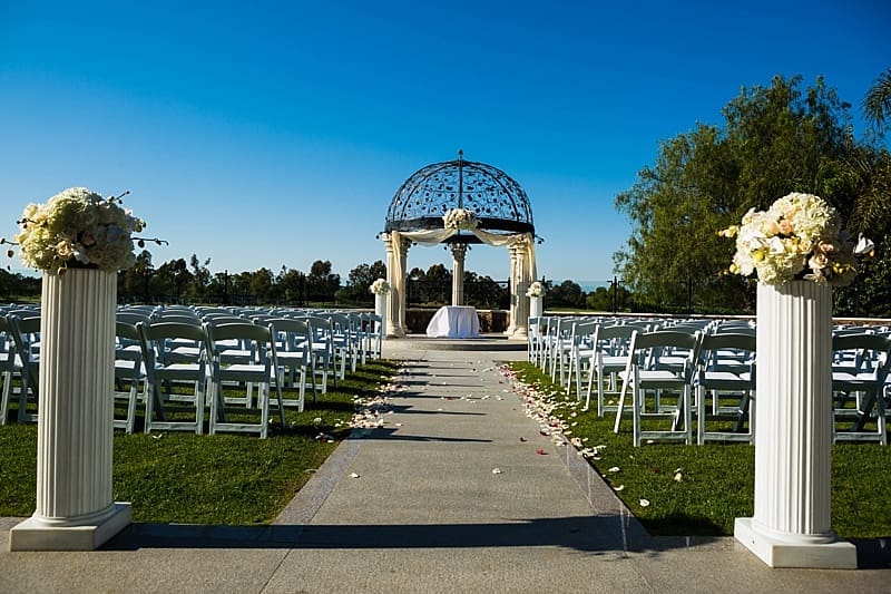 Old Ranch Country Club wedding ceremony pergola