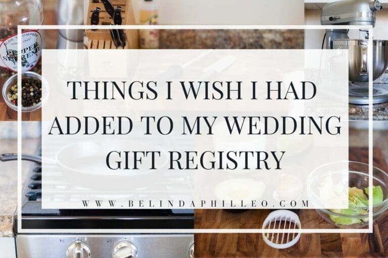 5 Things I Wish I Had Put on My Wedding Registry