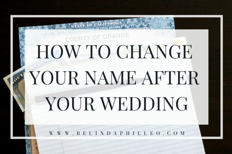 How-To Guide for Changing Your Name After Your Wedding