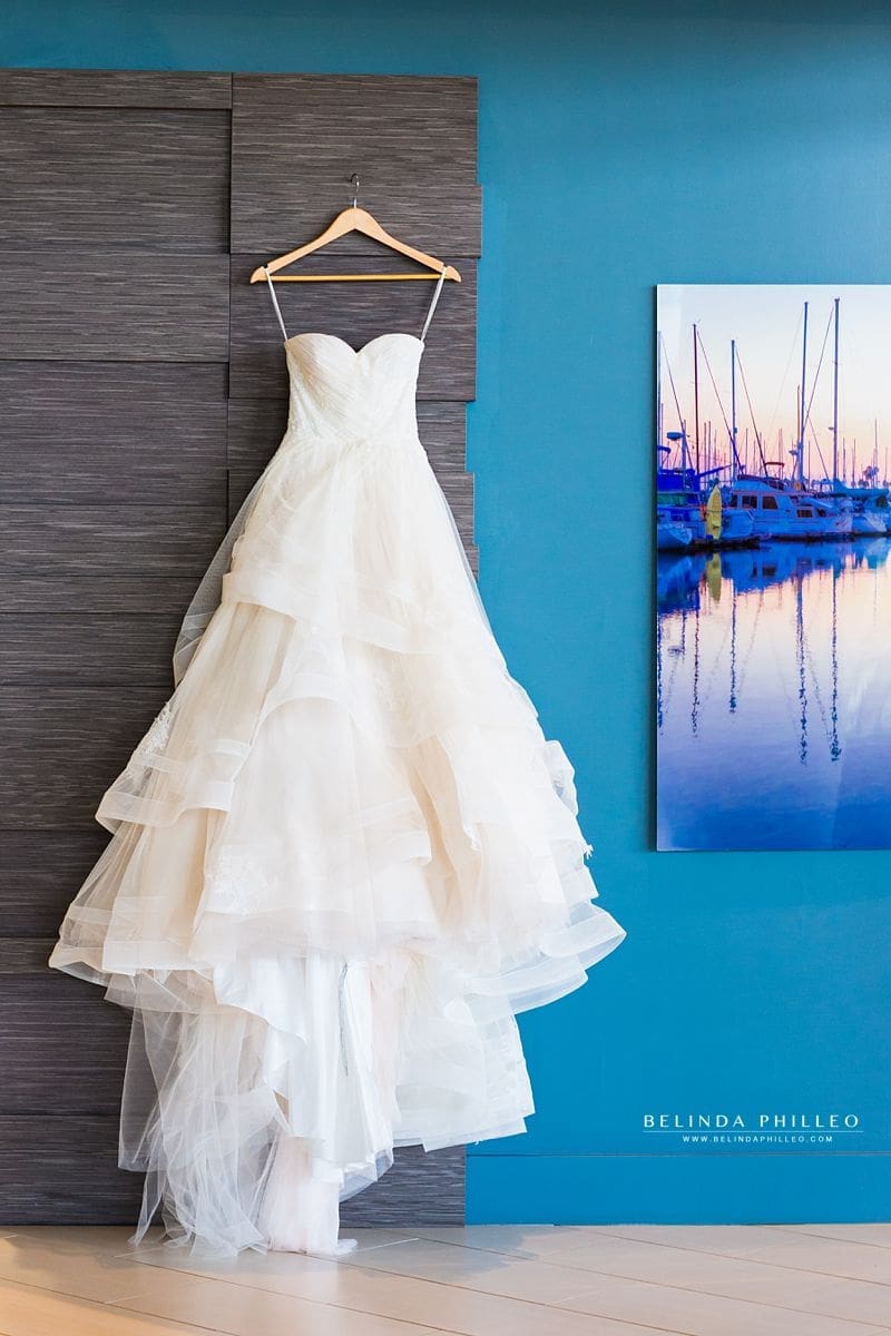 A-line bridal gown with sweetheart neckline, ruffles and lace embroidery