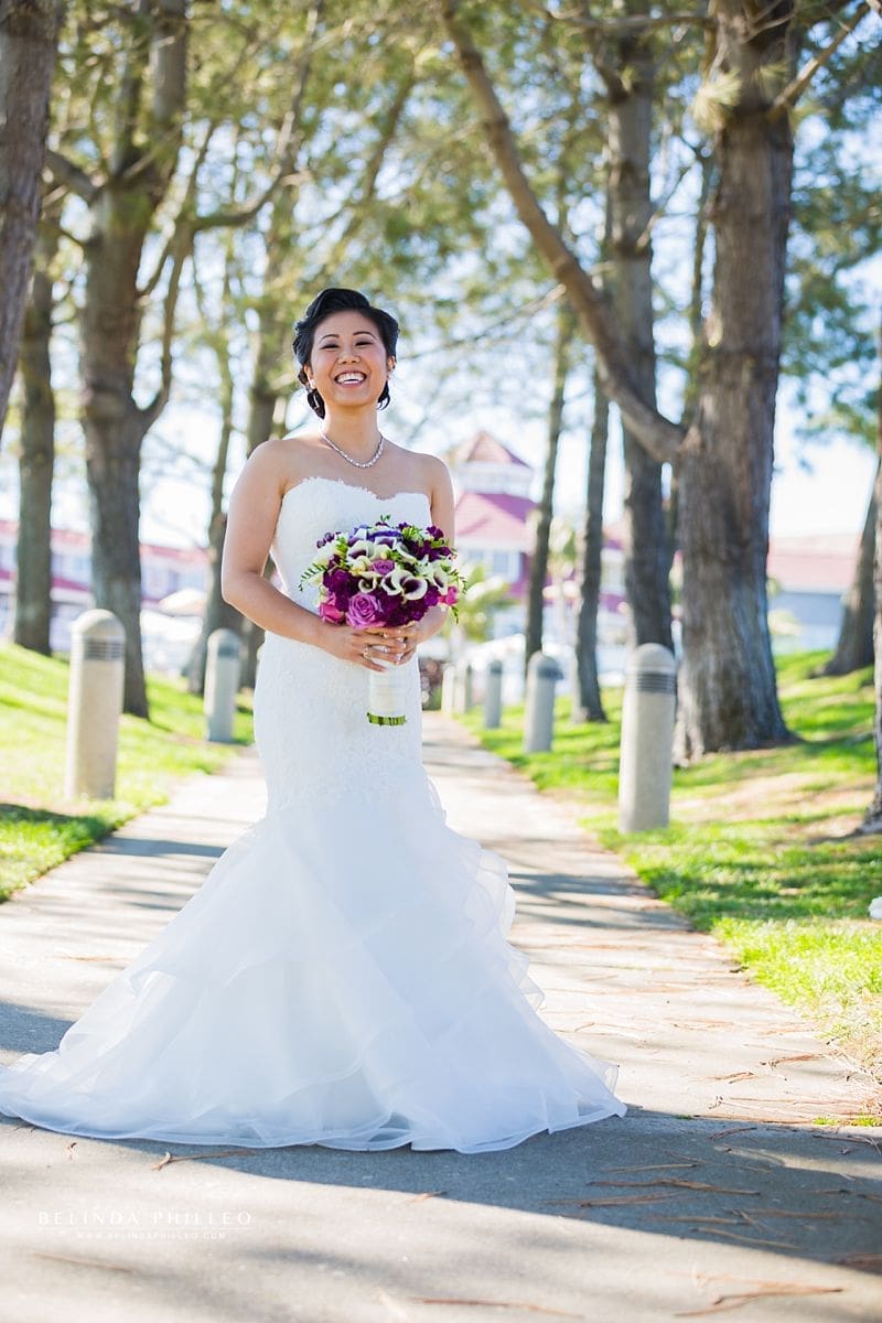Bridal portraits at Laguna Cliffs Marriott Wedding