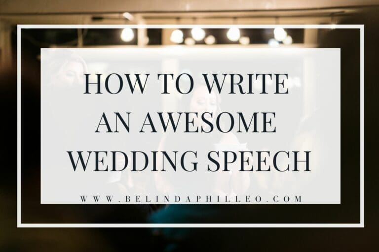 6 Tips to write a killer wedding speech