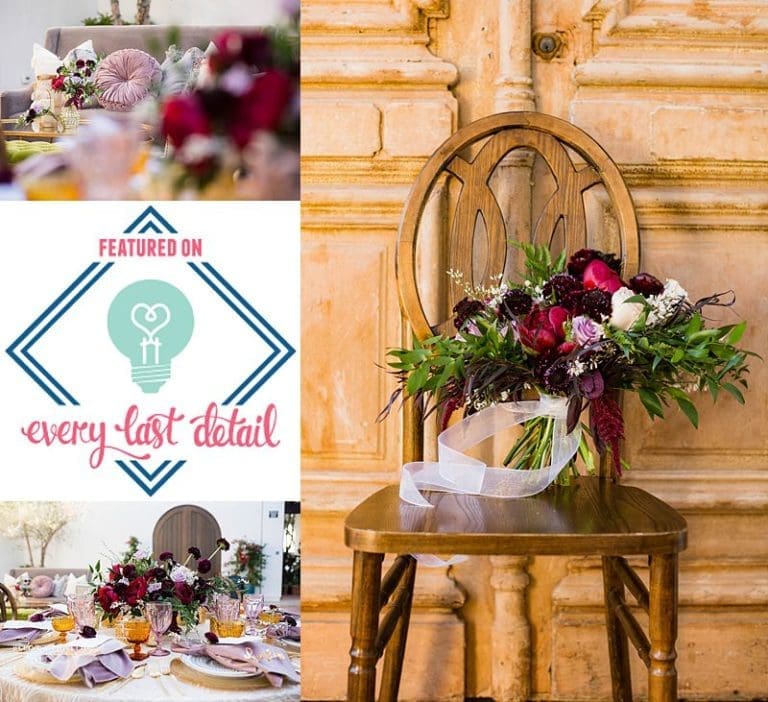 Featured On Every Last Detail: Jewel Tone Wedding Inspiration Shoot