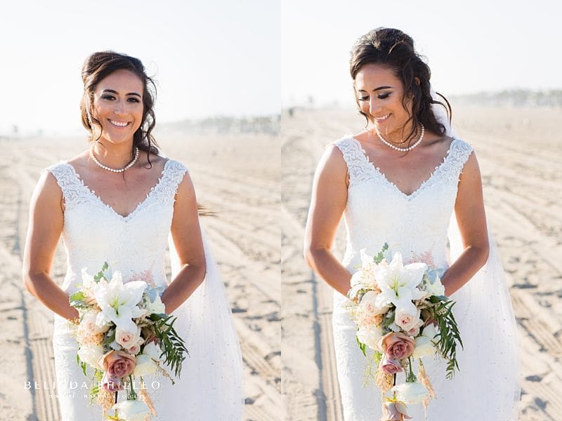 Bride portraits by Huntington beach wedding photographer Belinda Philleo