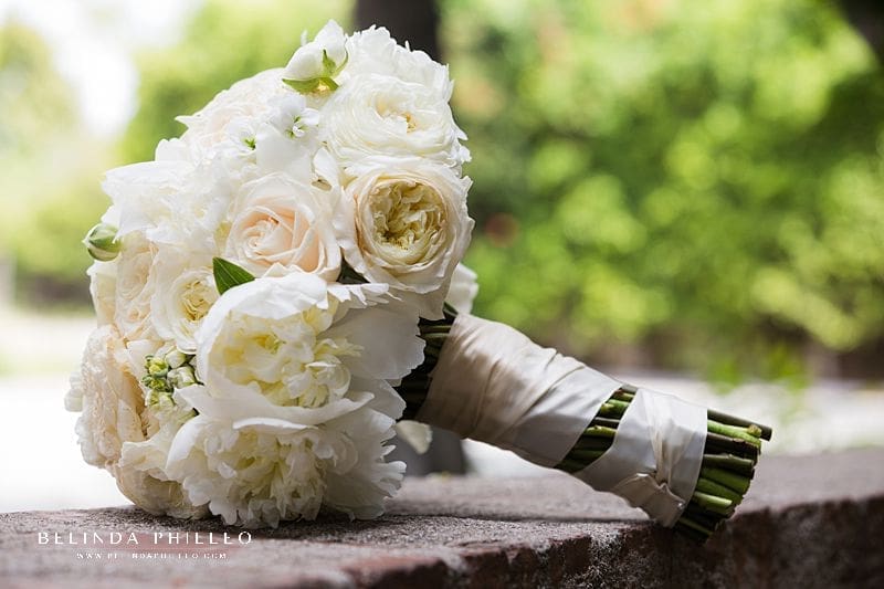 white floral wedding