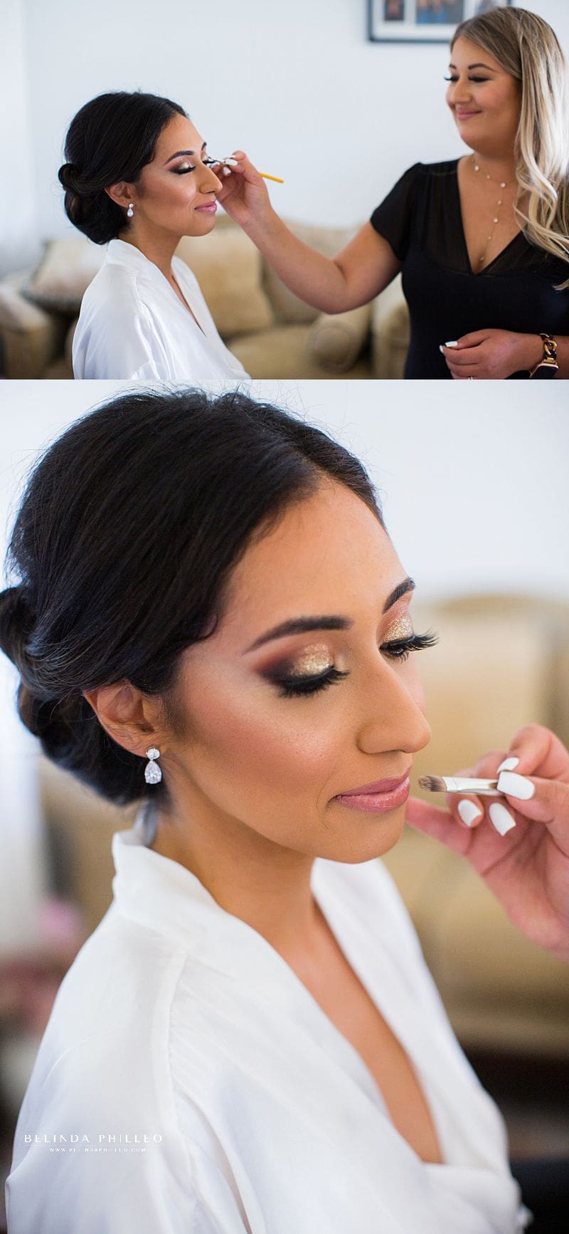 Glamorous bridal makeup in Los Angeles, CA by Makeup by Jackie