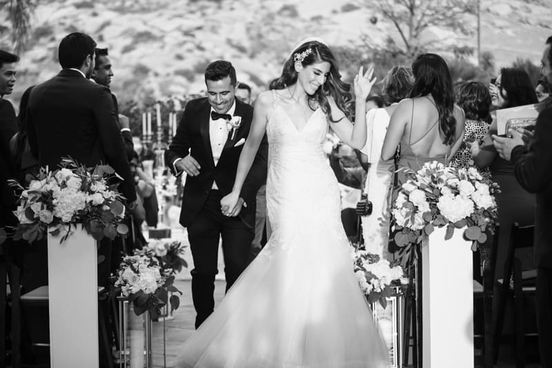 Newlyweds celebrate their wedding at Hummingbird Nest Ranch