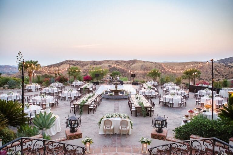 Hummingbird Nest Ranch Wedding with White and Blush Hues