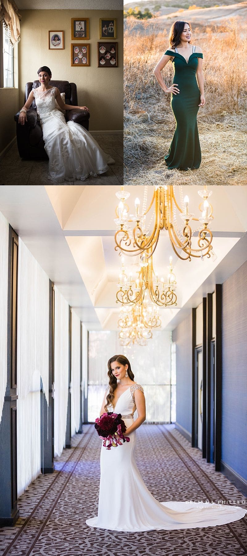 Posing tips for brides, creating curves and separation