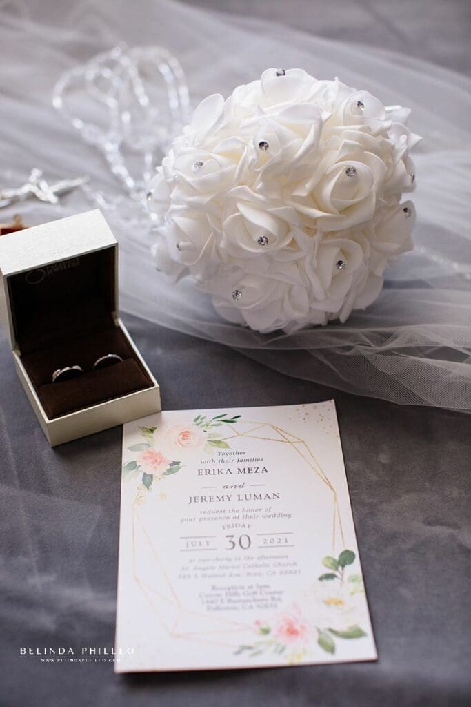 all white silk throwing bouquet