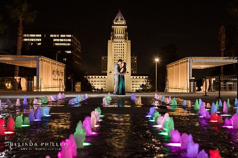 Dramatic Los Angeles engagement pictures