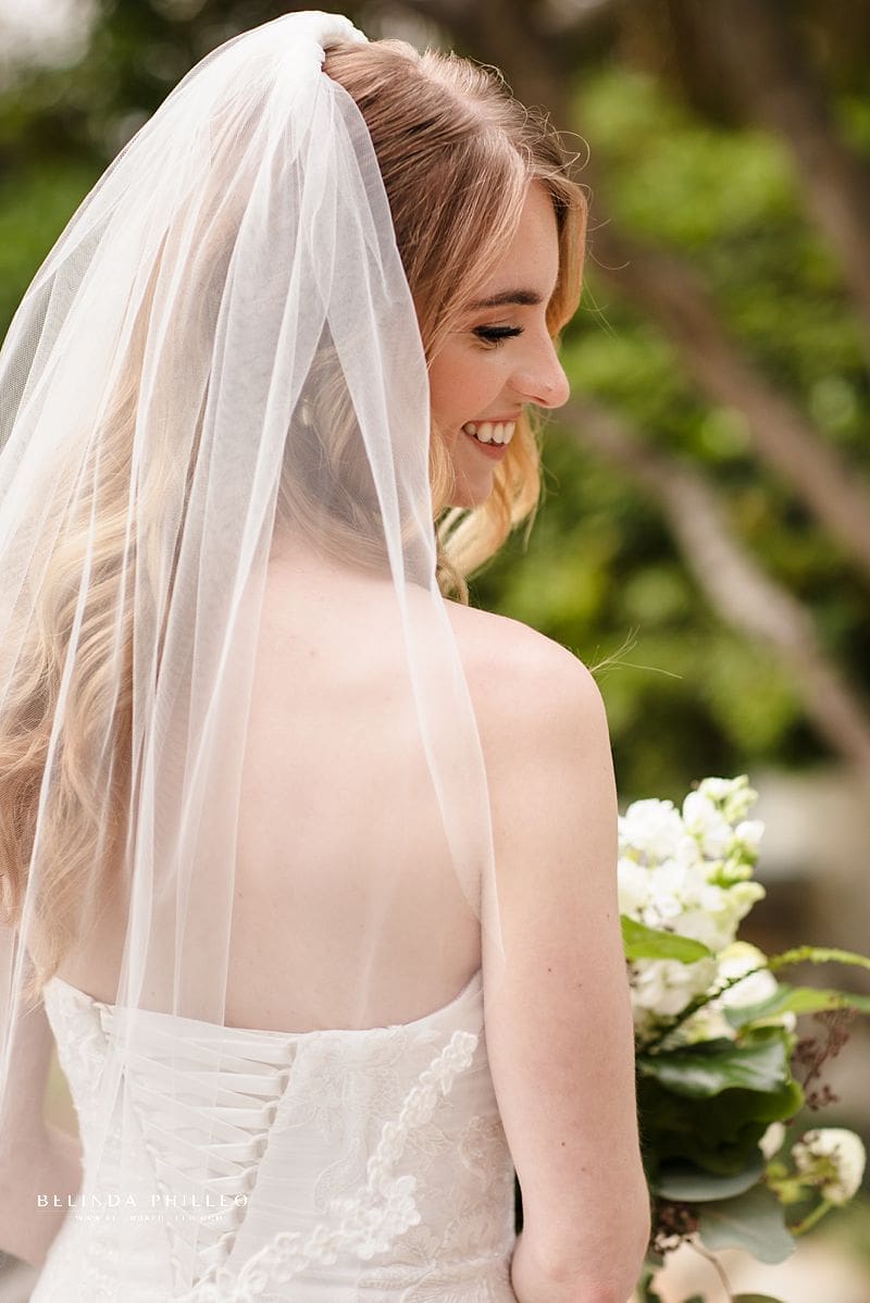 Back of Oleg Cassini CWG926 Gown