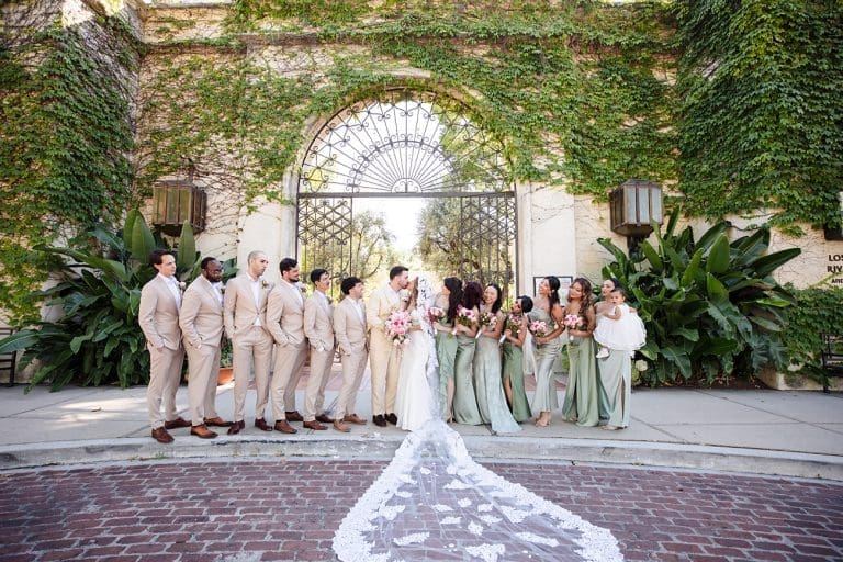 Summer Wedding at Los Angeles River Center & Gardens with Vibrant Florals & Fiesta-Style Decor
