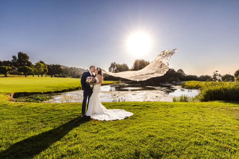 Palos Verdes Golf Club Wedding with Stunning Blush and White Florals
