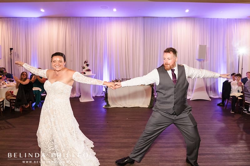 Newlyweds dance at Shade Hotel wedding reception