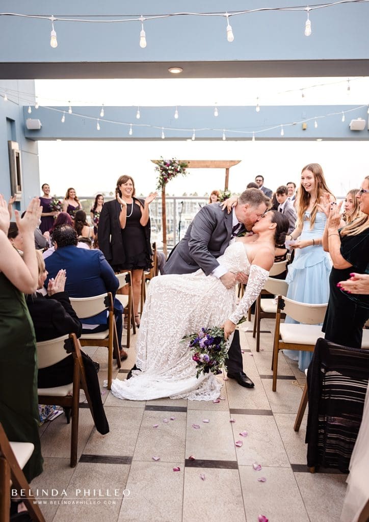Shade Hotel wedding ceremony recessional